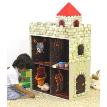 Kroom kasteel boekenkast