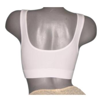 2XL Comfort BH Maatje Meer Soft pads Zonder beugel -Sport BH - A Bra - Wit
