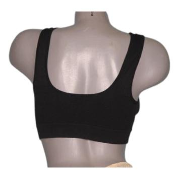 2XL Comfort BH Maatje Meer Soft pads Zonder beugel -Sport BH - A Bra - Zwart
